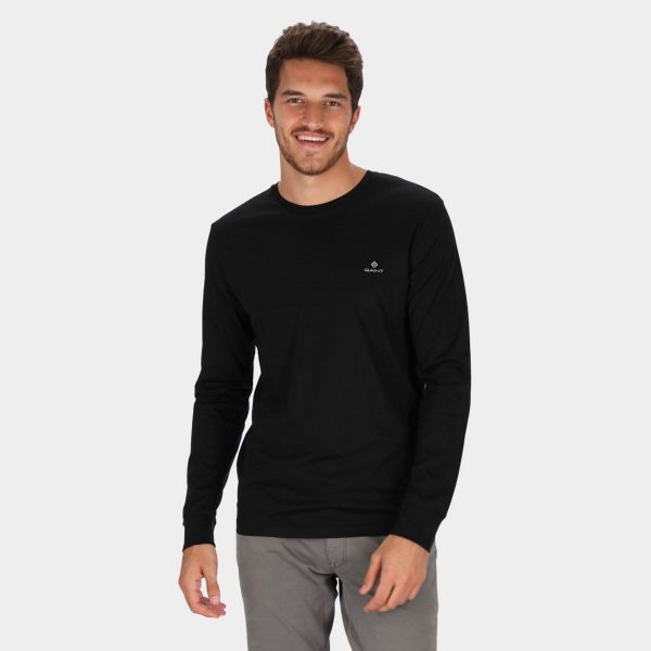 Slim Fit Mercerized Long Sleeve T-Shirt