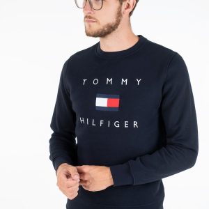 TOMMY HILFIGRER סווטשרט כחול נייבי | גברים