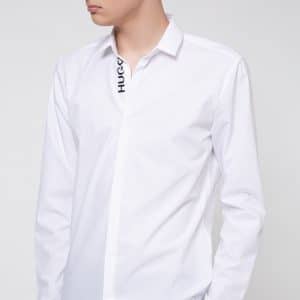 HUGO DRESS SHIRT חולצה מכופתרת אקסטרה סלים פיט לבן