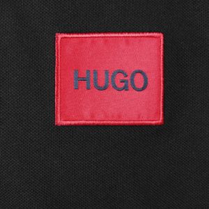 חולצת פולו הוגו HUGO SLIM-FIT POLO SHIRT WITH LOGO PATCH