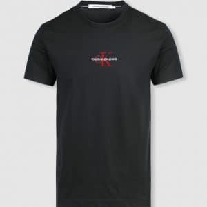 חולצה קצרה ICONIC SMALL MONOGRAM TEE T-SHIRT CK