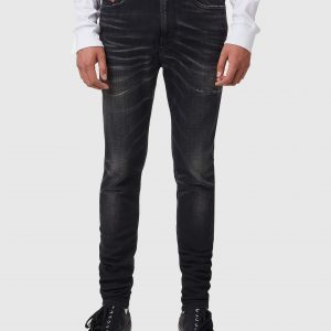 גינס דיזל DIESEL  די אמני – ג׳ינס בגזרת סקיני בצבע אפור כהה עם שפשופים
