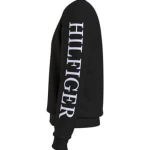 סווצ'ר טומי שחור עם לוגו  TOMMY HILFIGER SWEATER