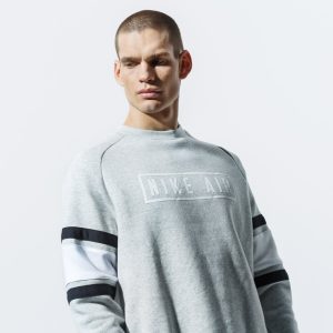 NIKE AIR סווטשרט נייקי אייר אפור | גברים