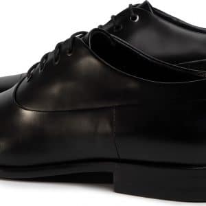 נעלי הוגו בוס עור אלגנט שחור OXFR Shoes in Embossed Black Leather
