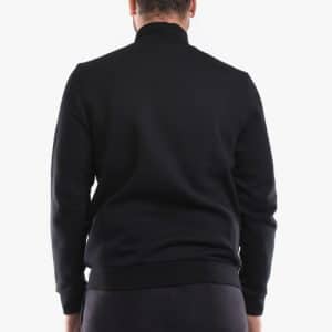 סווצ'ר לקוסט זיפר מלא שחור Men's Lacoste SPORT Contrast Fleece Zip Sweatshirt  Black