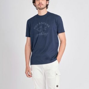 פול שארק טי שירט לוגוOrganic cotton T-Shirt with printed Logo