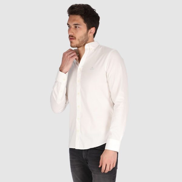 חולצה מכופתרת גאנט Slim Fit Pinpoint Oxford Shirt