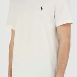 חולצת טי לבנה עם לוגו POLO RALPH LAUREN