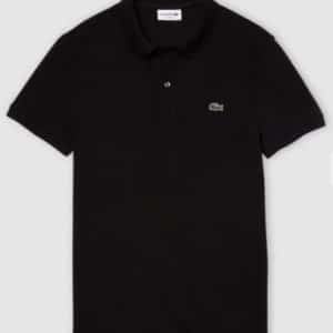 LACOSTE Slim Fit Polo Shirt in Black