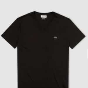 LACOSTE V neck T-Shirt in Black
