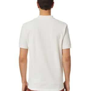 חולצת פולו דיזל עם לוגו רטרו – לבן