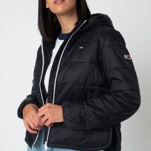 מעיל רוח עם קפוצ'ון טומי TOMMY HILFIGER SIDE SLIT | נשים