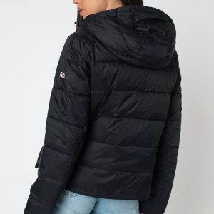 מעיל רוח עם קפוצ'ון טומי TOMMY HILFIGER SIDE SLIT | נשים