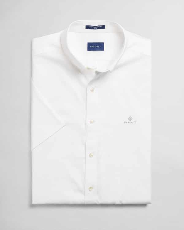 חולצה מכופתרת GANT Slim Fit Short Sleeve Pinpoint Oxford Shirt