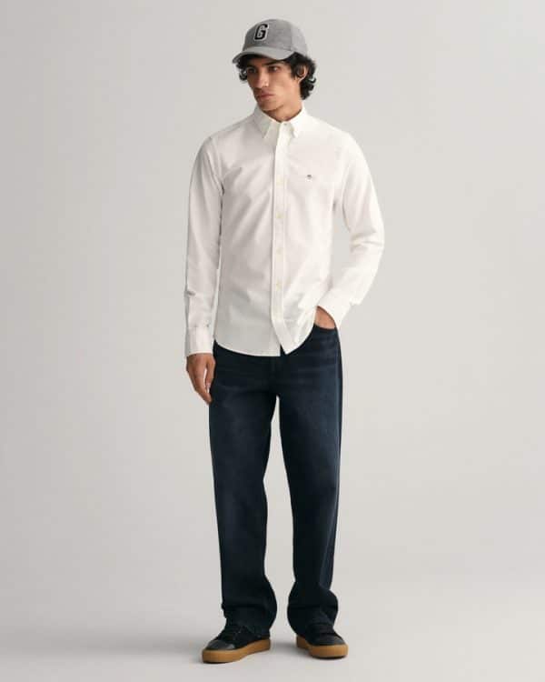 חולצה מכופתרת גאנט Slim Fit Oxford Shirt - Image 4