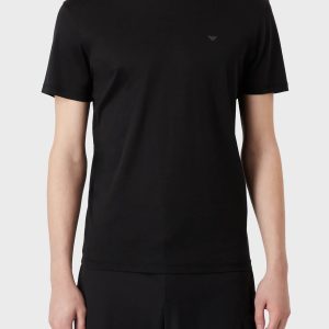 טי אמפוריו ארמני ליקרה שחורה EMPORIO ARMANI T-SHIRT