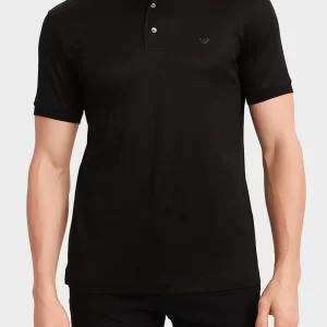 חולצת פולו שחורה EMPORIO ARMANI