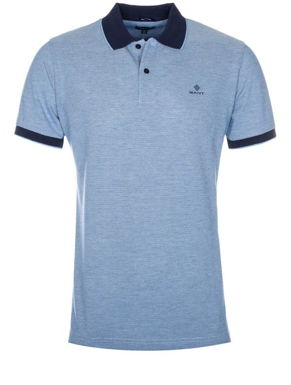 GANT Polo shirt Oxford - Powder Blue - חולצת פולו גאנט בצבע תכלת - Image 2