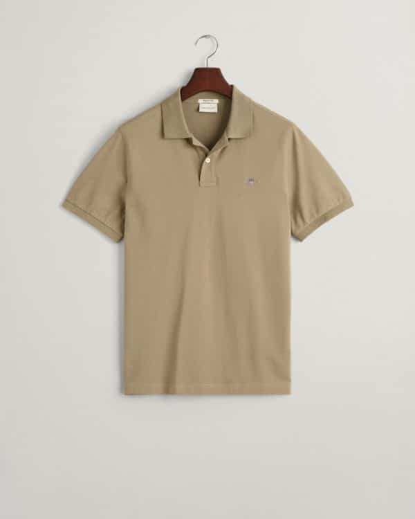 Gant Polo shirt - Dride Clay - חולצת פולו גאנט - בצבע חום