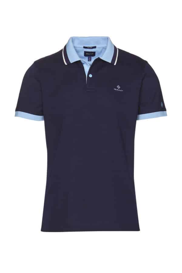 Gant Polo shirt tech prep - Classic Blue - חולצת פולו גאנט בצבע כחול קלאסי