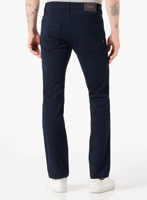 ⁦BOSS DELAWARE - Slim fit jeans - darkblue - גינס בוס כחול כהה חלק⁩ – תמונה ⁦2⁩