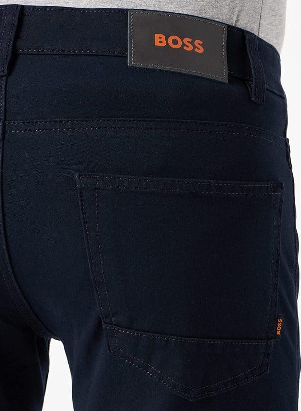⁦BOSS DELAWARE - Slim fit jeans - darkblue - גינס בוס כחול כהה חלק⁩ – תמונה ⁦4⁩