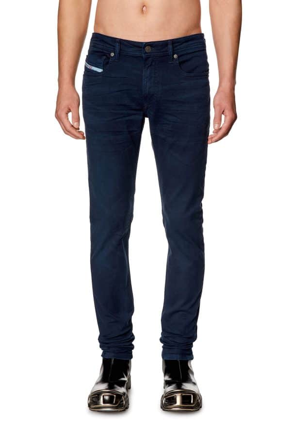 ⁦DIESEL SLEENKER 1979 JEANS - גינס דיזל סלינקר - כחול חלק⁩ – תמונה ⁦4⁩