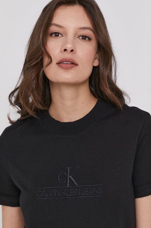 ⁦שמלה קלוין קליין Calvin Klein Logo Dress⁩ – תמונה ⁦4⁩