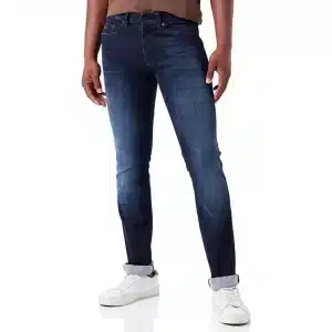 BOSS DELAWARE - Slim fit jeans - BLUE - גינס בוס כחול משופשף