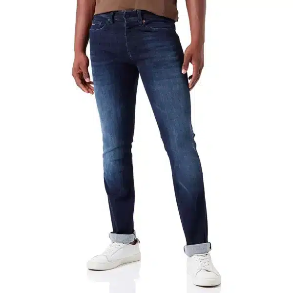 BOSS DELAWARE - Slim fit jeans - BLUE - גינס בוס כחול משופשף