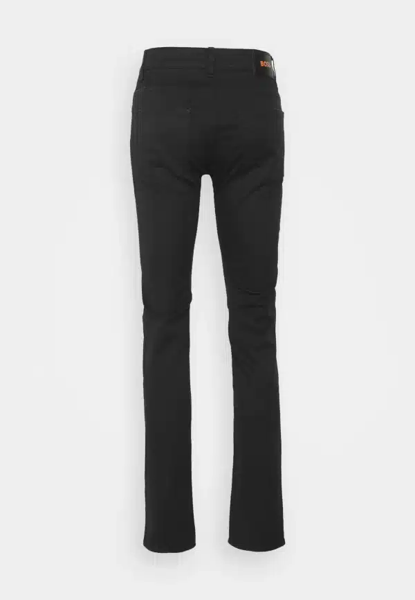 ⁦BOSS DELAWARE - Slim fit jeans - black - גינס בוס שחור חלק⁩ – תמונה ⁦3⁩