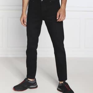 HUGO BOSS JEANS 634 TAPERED FIT - מכנס גינס שחור הוגו