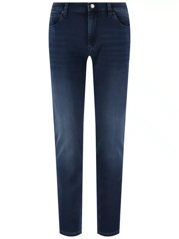 ⁦HUGO BOSS JEANS -  מכנס גינס הוגו בוס בצבע כחול משופשף עדין⁩ – תמונה ⁦5⁩