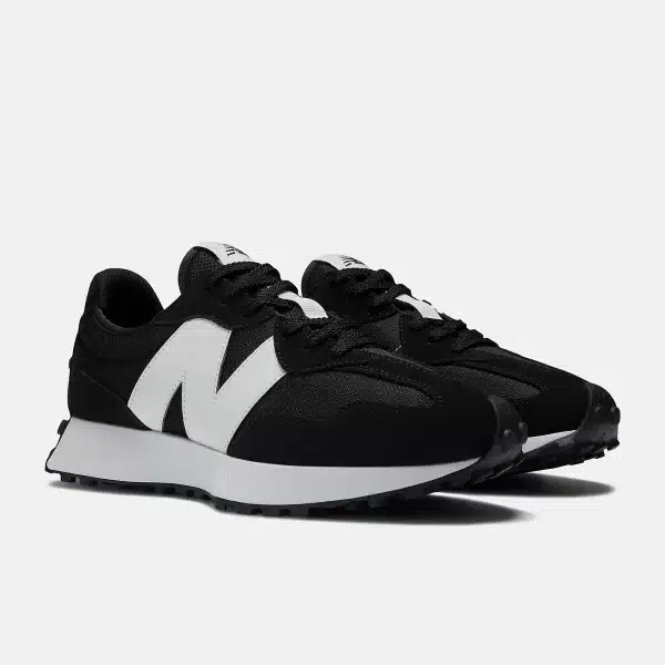 ⁦NEW BALANCE 327 סניקרס לגברים - שחור ולבן⁩ – תמונה ⁦3⁩