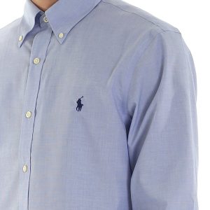 חולצה מכופתרת ראלף לורן SLIM FIT IN BLUE