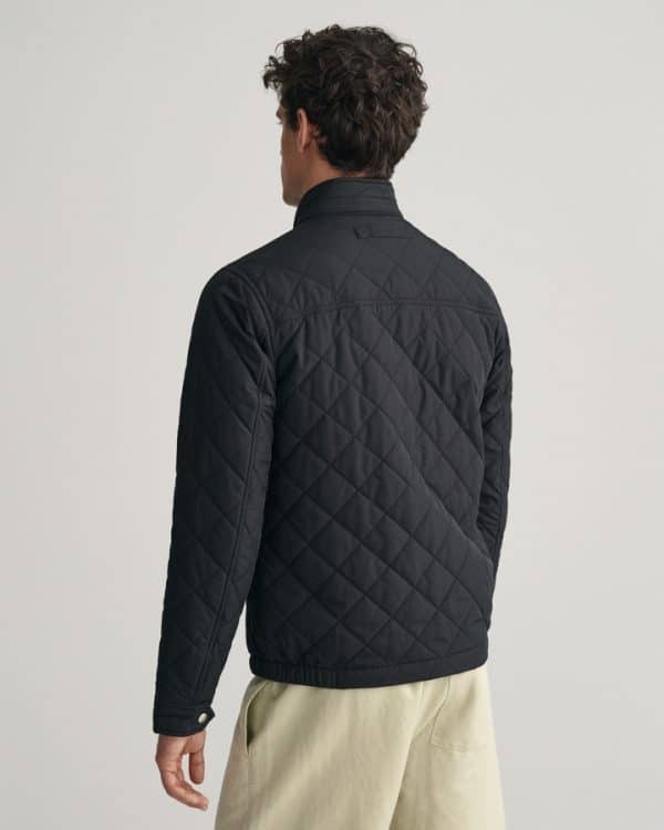 ⁦מעיל גאנט שחור Quilted Windcheater⁩ – תמונה ⁦6⁩