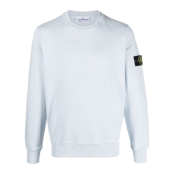 סווטשירט סטון איילנד STONE ISLAND עם פאטץ' לוגו | כחול בהיר | גברים - Image 3