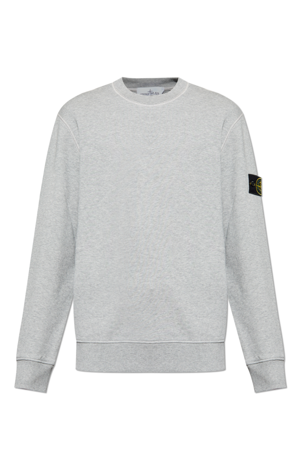 סווטשירט סטון איילנד STONE ISLAND עם פאטץ' לוגו | אפור | גברים - Image 3