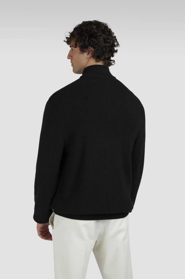 PAUL & SHARK ZIP SWEATSHIRT | סוויטשירט פול אנד שארק עם רוכסן | גברים | שחור - Image 3