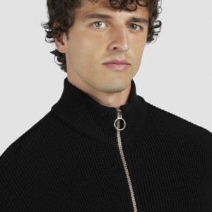 PAUL & SHARK ZIP SWEATSHIRT | סוויטשירט פול אנד שארק עם רוכסן | גברים | שחור