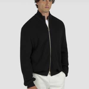 PAUL & SHARK ZIP SWEATSHIRT | סוויטשירט פול אנד שארק עם רוכסן | גברים | שחור