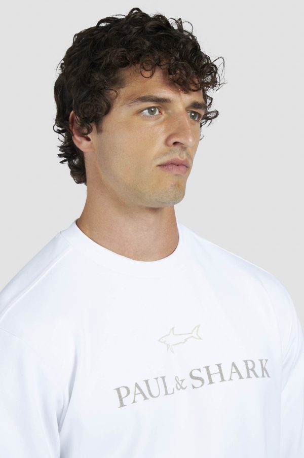PAUL & SHARK SWEATSHIRT | סוויטשירט פול אנד שארק עם לוגו | גברים | לבן - Image 6