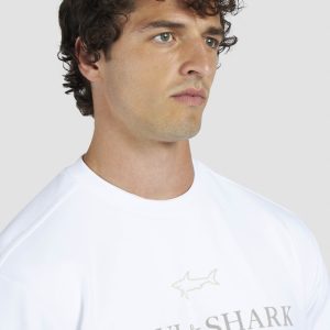 PAUL & SHARK SWEATSHIRT | סוויטשירט פול אנד שארק עם לוגו | גברים | לבן