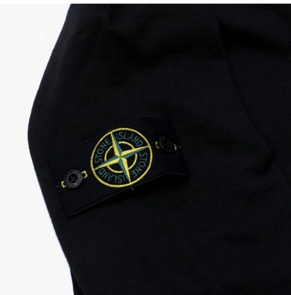 סווטשירט סטון איילנד STONE ISLAND עם פאטץ' לוגו | שחור | גברים - Image 4