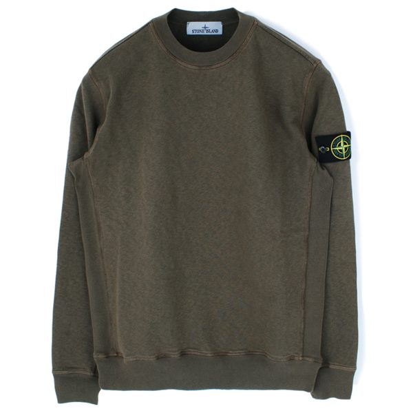 סווטשירט סטון איילנד STONE ISLAND עם פאטץ' לוגו | חום | גברים