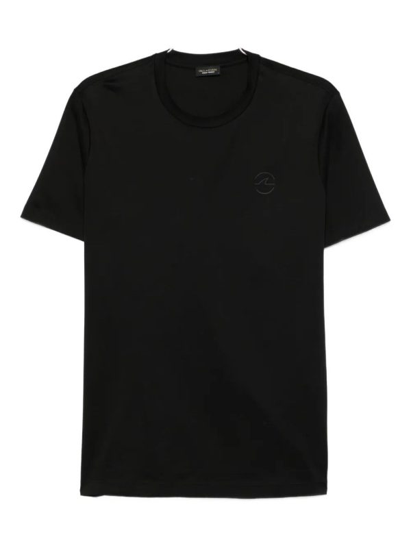 PAUL & SHARK T-SHIRT | טישירט פול אנד שארק לוגו פרינט | גברים | שחור