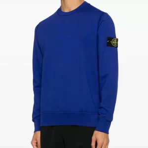 סווטשירט סטון איילנד STONE ISLAND עם פאטץ' לוגו | כחול | גברים