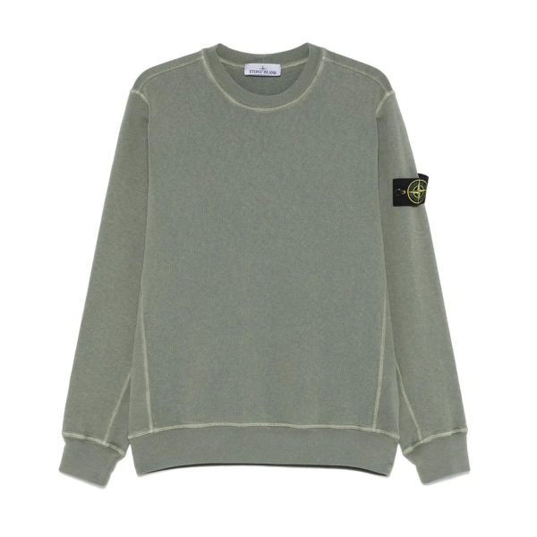סווטשירט סטון איילנד STONE ISLAND עם פאטץ' לוגו | ירוק | גברים - Image 2
