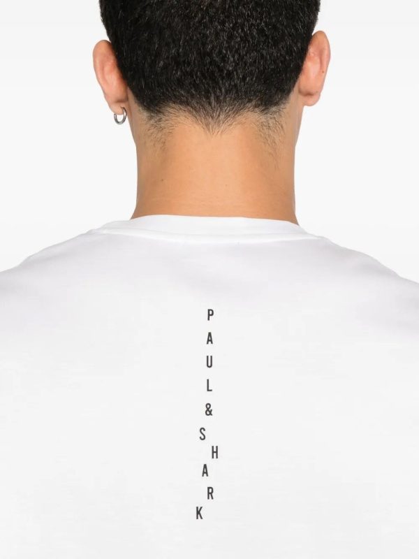 PAUL & SHARK T-SHIRT | טישירט פול אנד שארק כותנה | גברים | לבן - Image 3